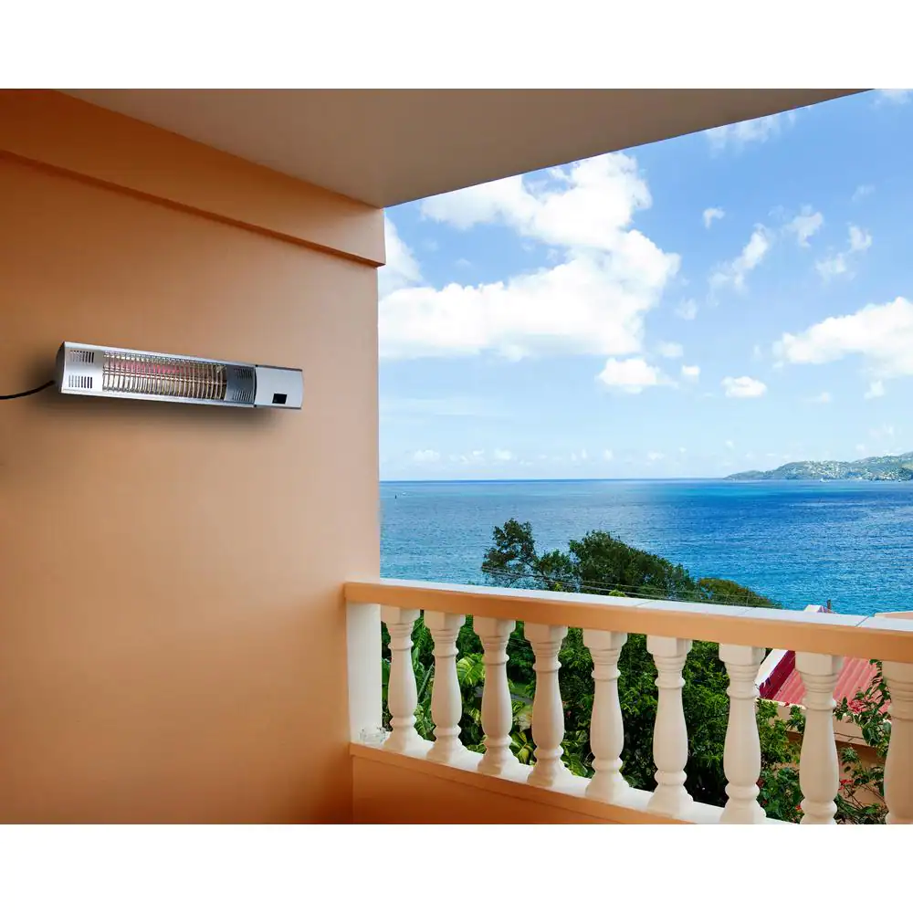 EnerG+ 1500-Watt Infrared Wall-Mounted Electric Outdoor Heater with Remote