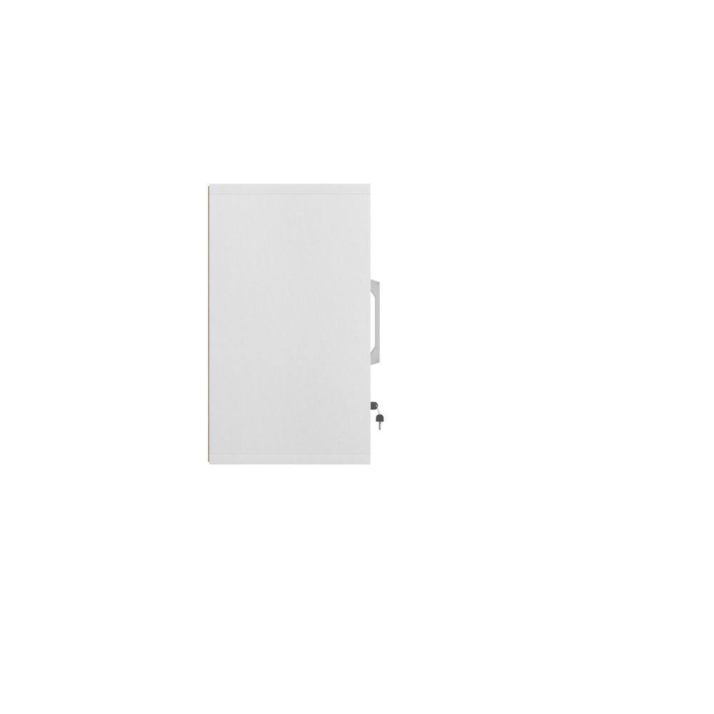 Manhattan Comfort Eiffel 59.84 in. W x 61.81 in. H x 19.69 in. D Garage Storage System in White (5-Piece)