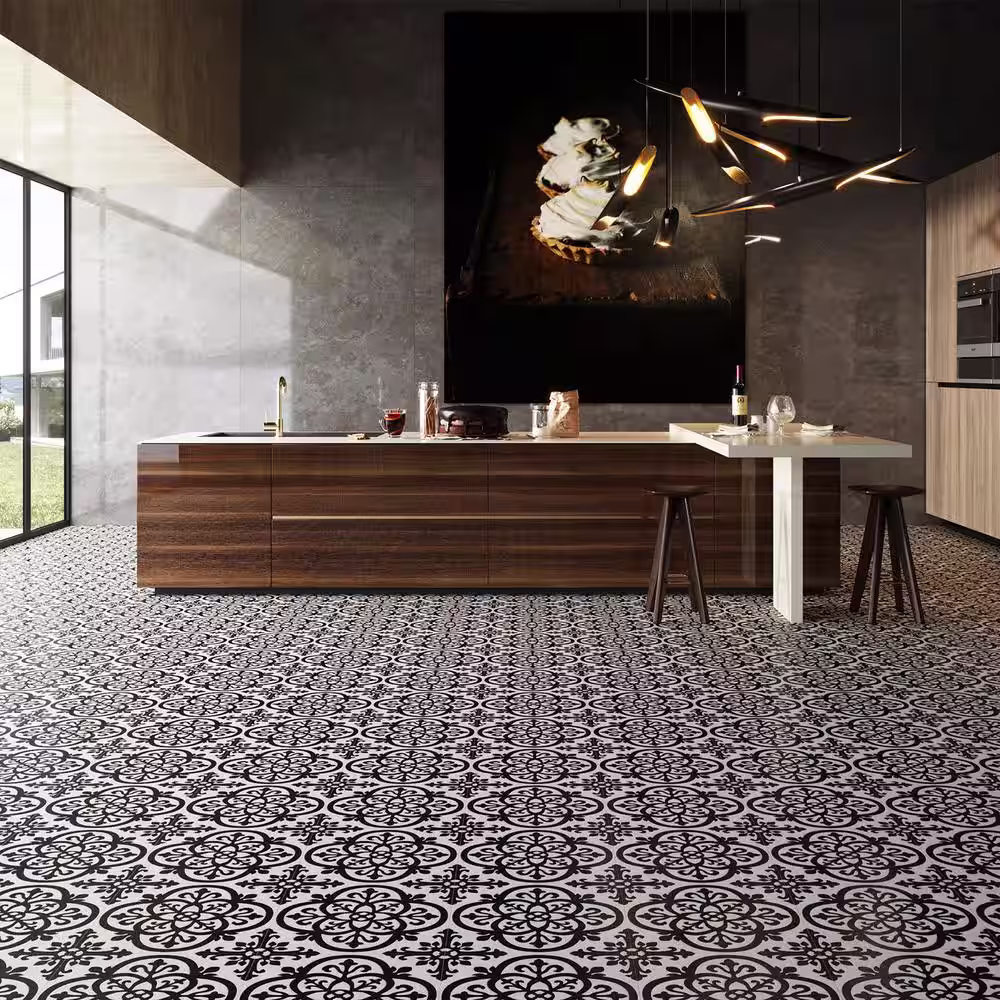 None BaseCore Light Florentine 12 MIL x 12 in. W x 12 in. L Peel and Stick Waterproof Vinyl Tile Flooring (36 sqft/case)