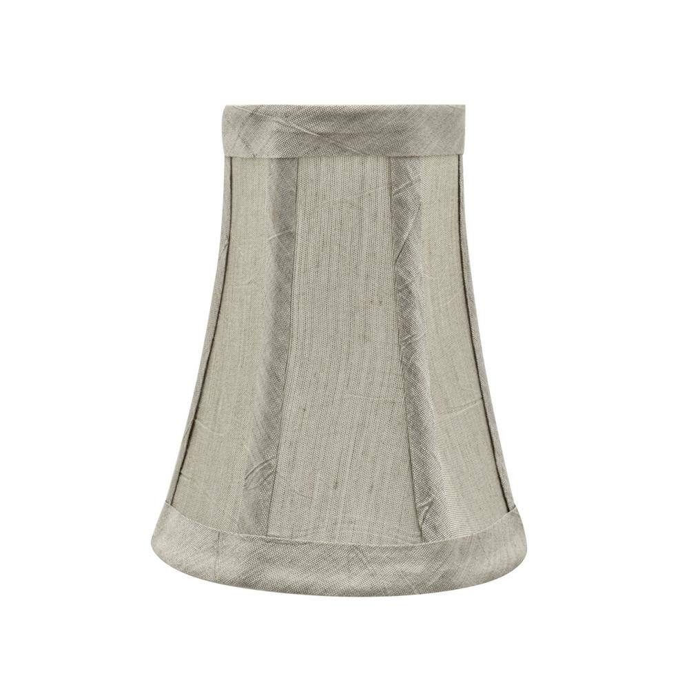 Aspen Creative Corporation 4 in. x 5 in. Silver/Grey Bell Lamp Shade (9-Pack)