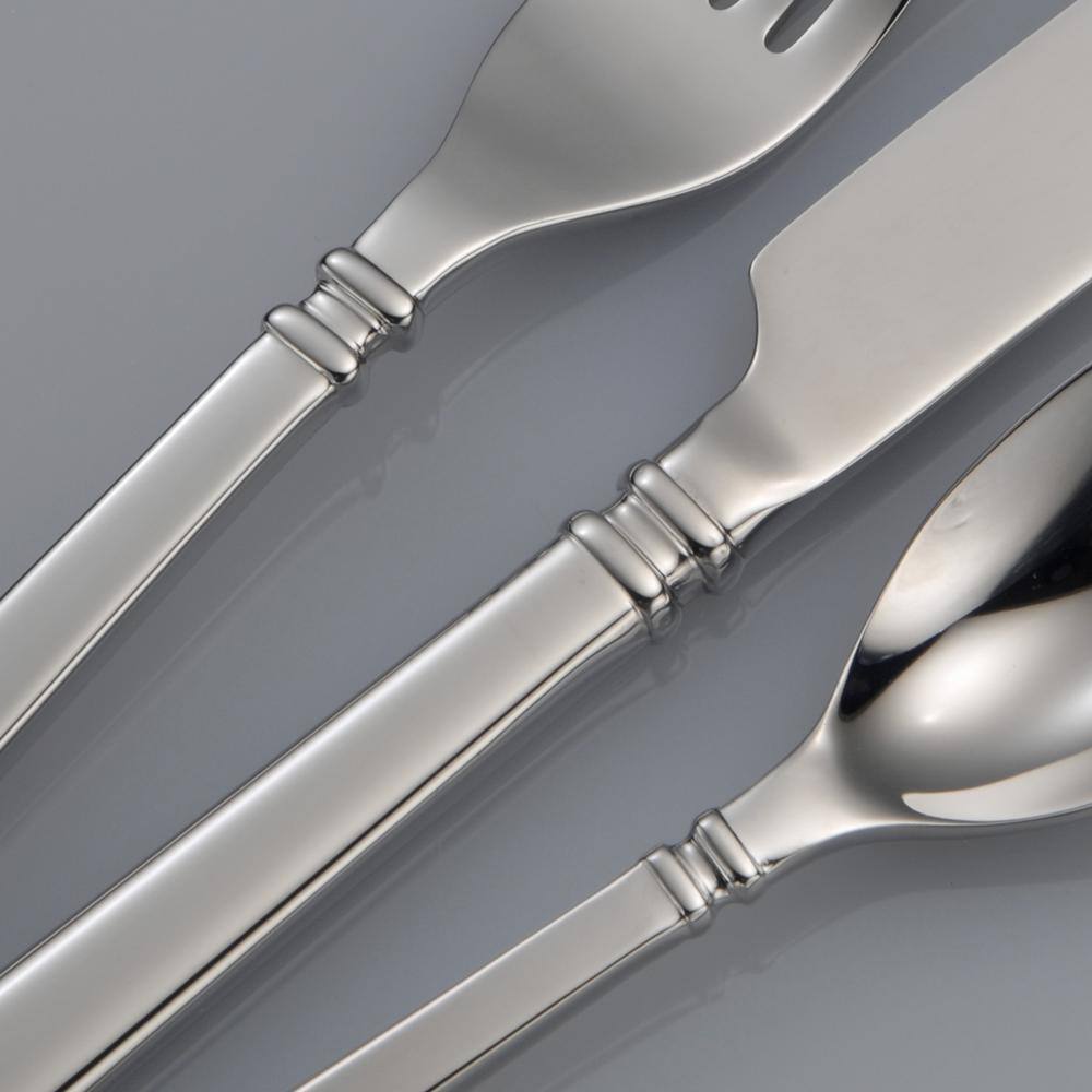 Oneida Shaker 18/0 Stainless Steel Oval Bowl Soup/Dessert Spoons (Set of 12)
