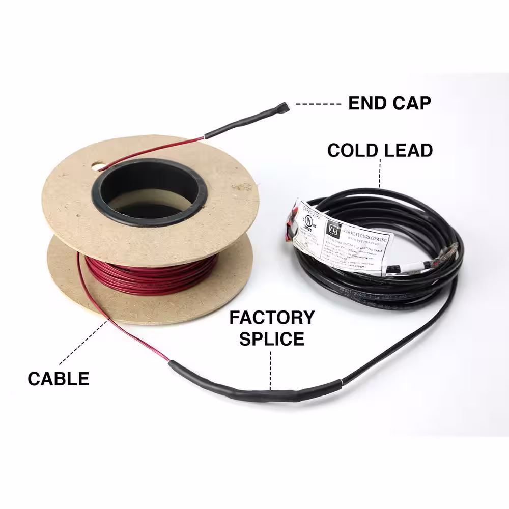 WarmlyYours TempZone 115 ft. Cable System with Touch Screen Thermostat (Covers 28.7 sq. ft.)