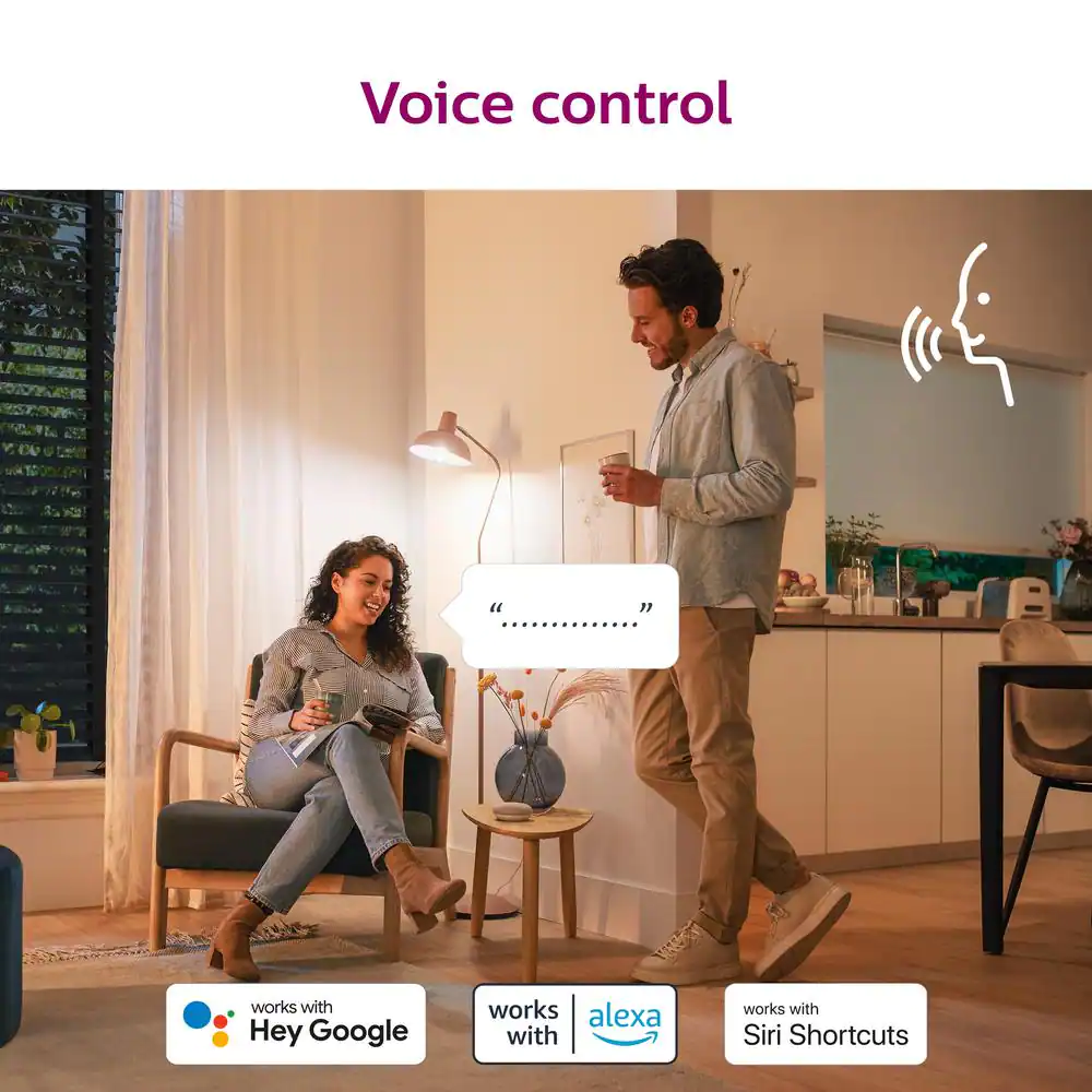 Philips 65-Watt Equivalent BR30 LED Smart Wi-Fi Soft White (2700K) Light Bulb Powered by WiZ with Bluetooth (1-Pack)