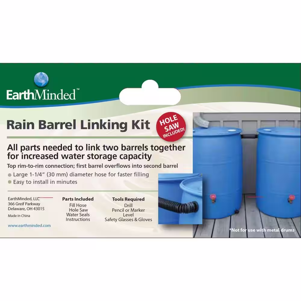 EarthMinded Rain Barrel Linking Kit