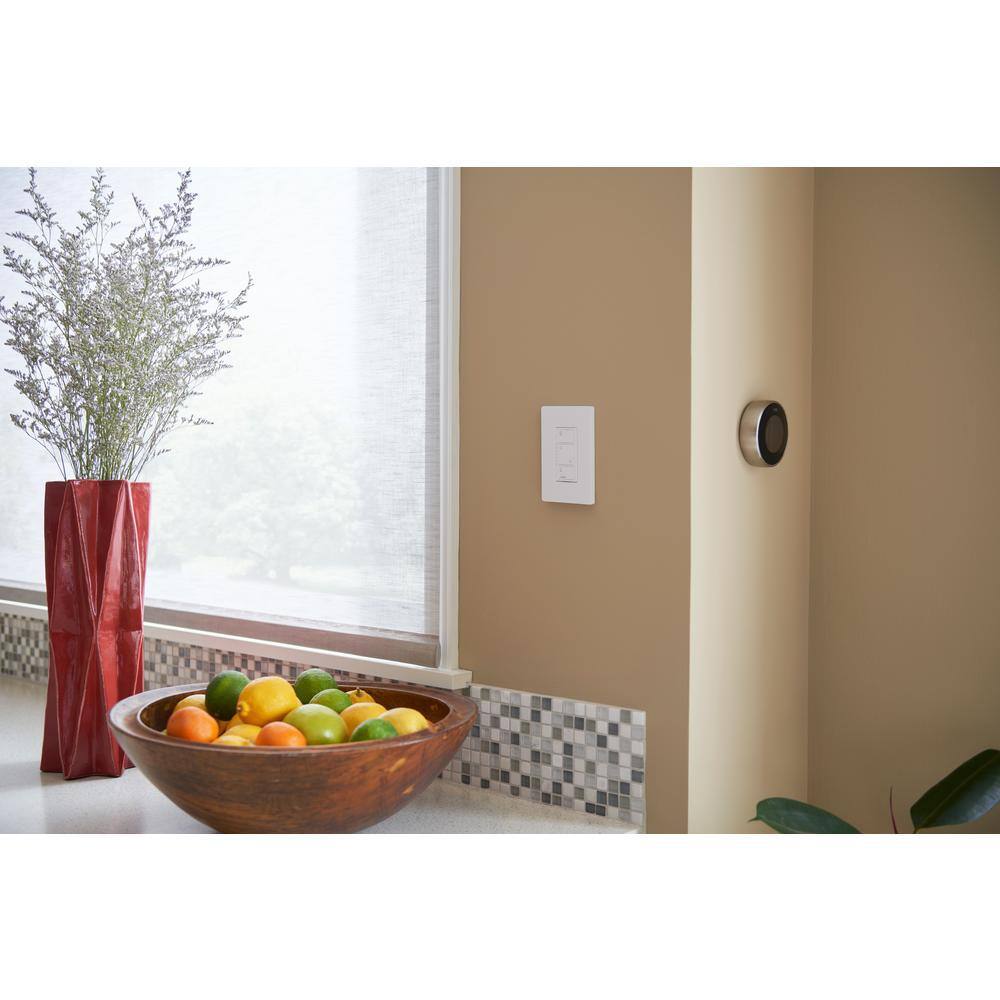 Lutron Caseta Smart Dimmer Starter Kit with Nest Protect Smoke and Carbon Monoxide Detector (CASETA-NEST-KIT1)