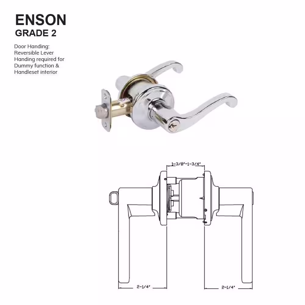 None Enson Satin Nickel Dummy (Pair)
