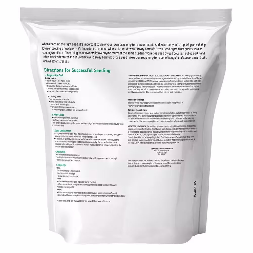 GreenView 7 lbs. Fairway Formula Grass Seed Sunny Mixture