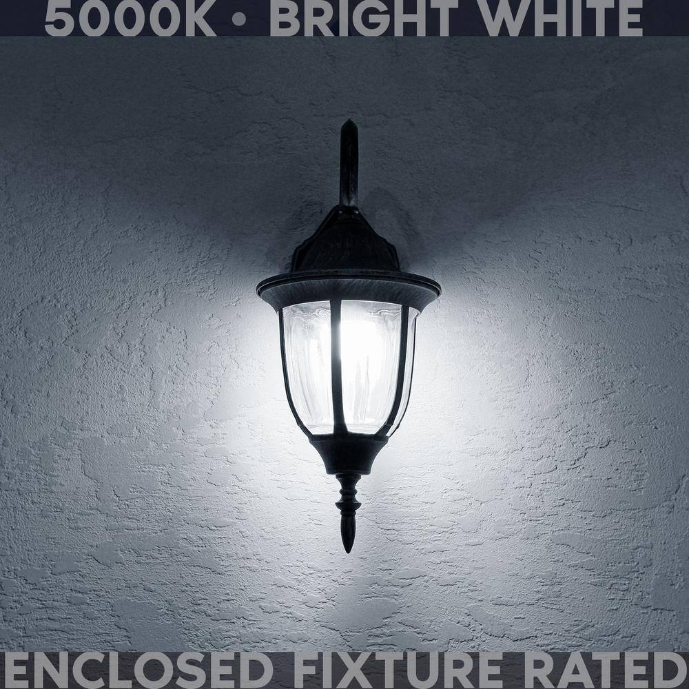 None 60-Watt Equivalent HX10.5 Glass Dimmable E12 Base Edison LED Light Bulb 4.5-Watt 500 Lumens Wet Rated 5000K (16-Pack)