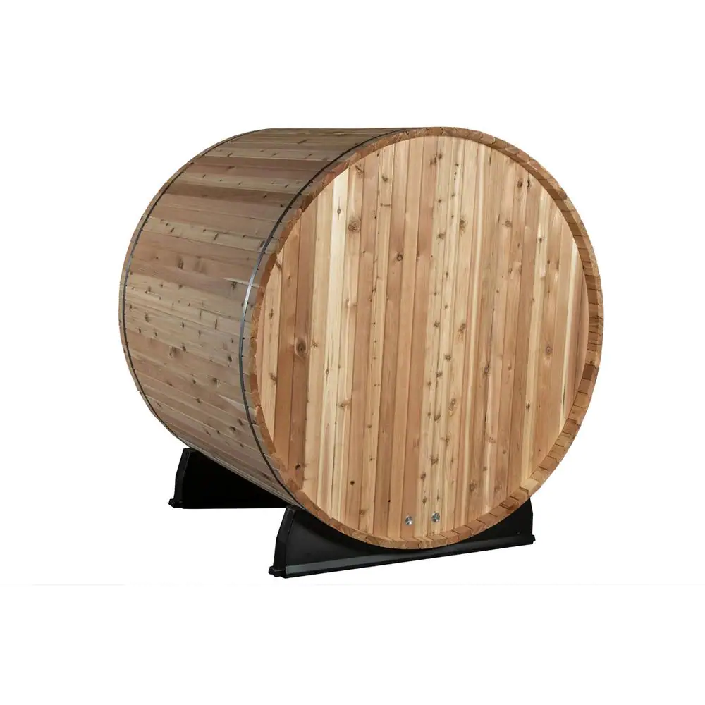 ALMOST HEAVEN SAUNAS Pinnacle Cedar 4-Person Electric Barrel Sauna