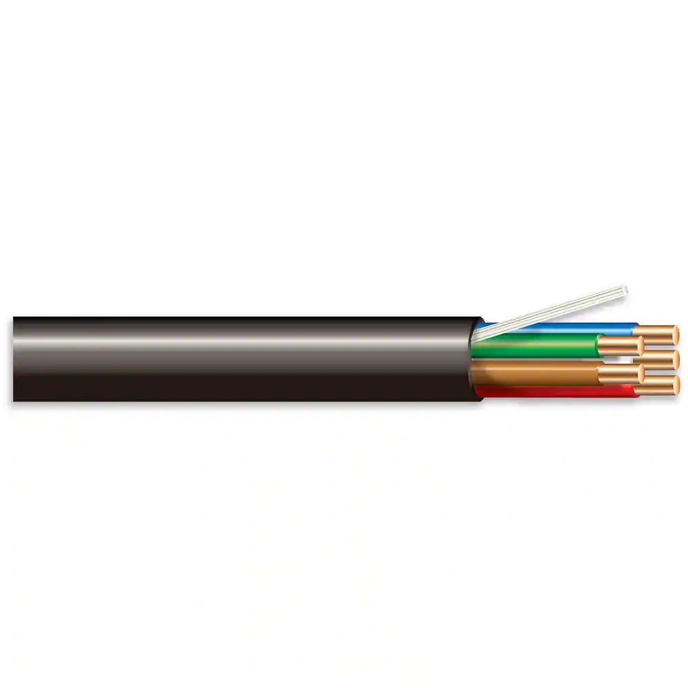 Cerrowire 100 ft. 18/5 Black Solid Copper Sprinkler Wire