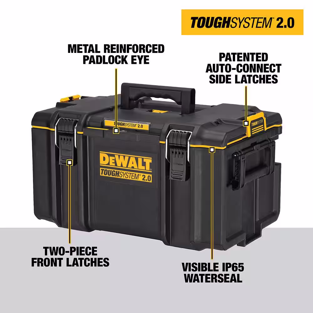 DEWALT TOUGHSYSTEM 2.0 24 in. Mobile Tool Box, 22 in. Large Tool Box and 10-Compartment Deep Small Parts Organizer