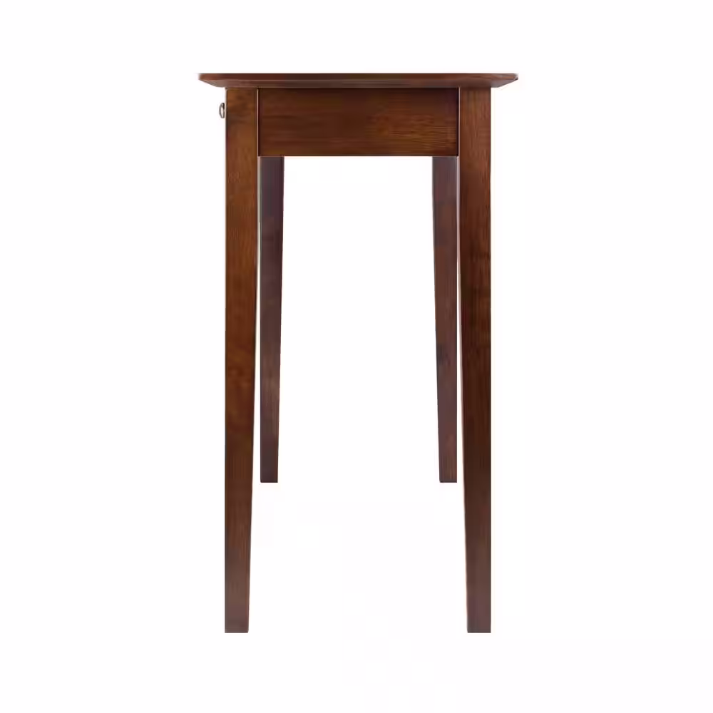Winsome Wood Rochester 44 in. Walnut Rectangle Wood Console Table with Drawers