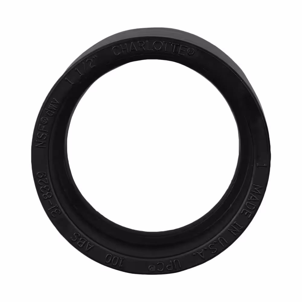Charlotte Pipe 4 in. ABS DWV Hub x Hub Coupling