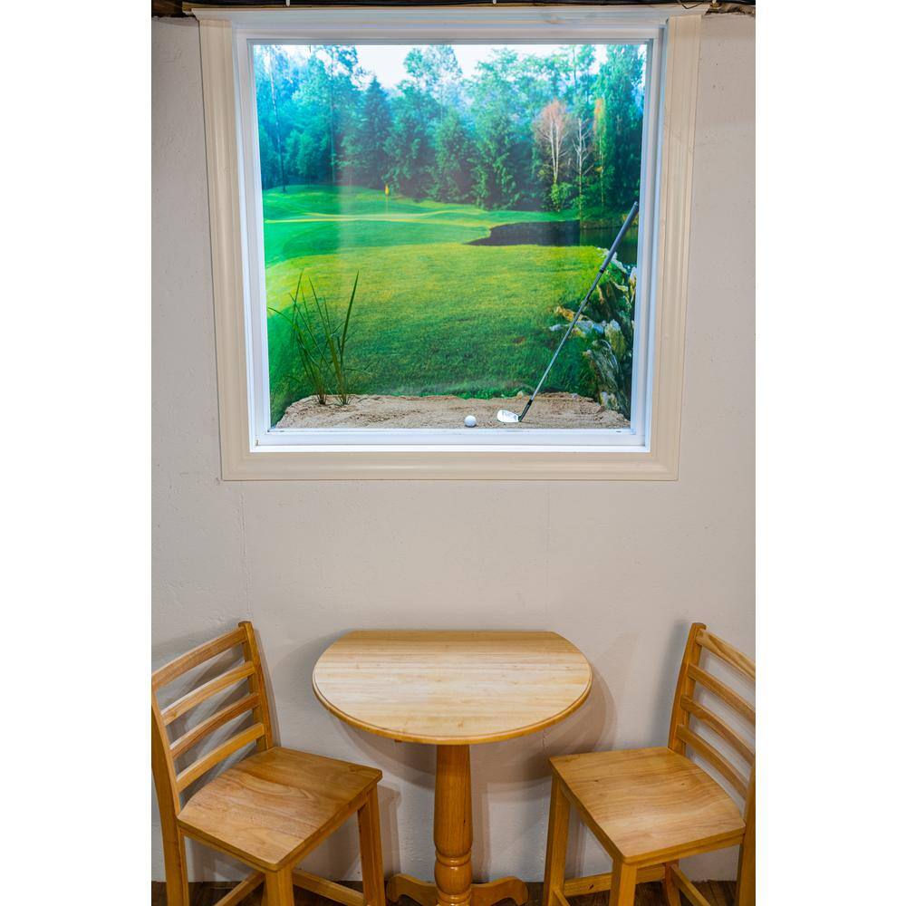 Biggies Stream View - Weather Proof Scene for Window Wells or Wall Mural - 120 in. x 60 in