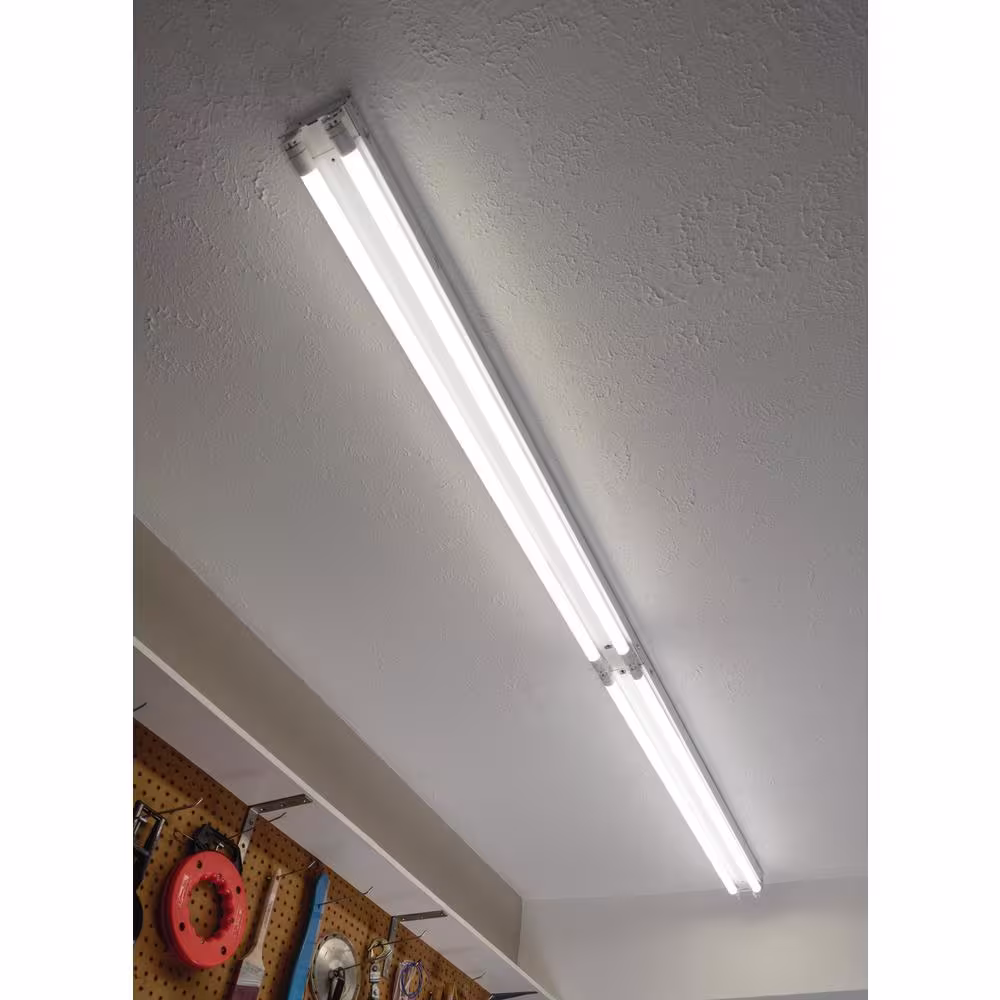 ETi 48-Watt 4 ft. Linear LED Tube Light Bulb Retrofit Conversion Kit Replaces 8 ft. T8 T12 Fluorescent Bulb 7200 Lumen 5000K