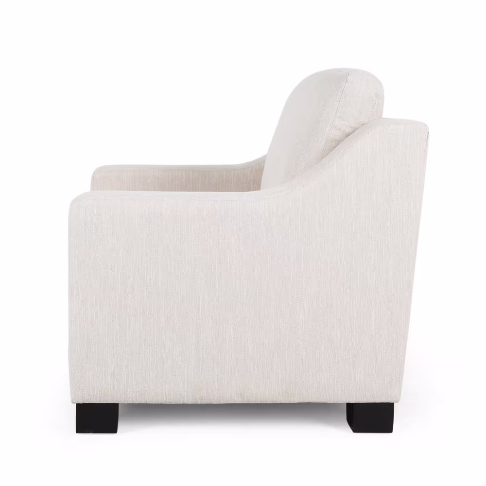 Noble House Damier Contemporary Beige Fabric Upholstered Club Chair