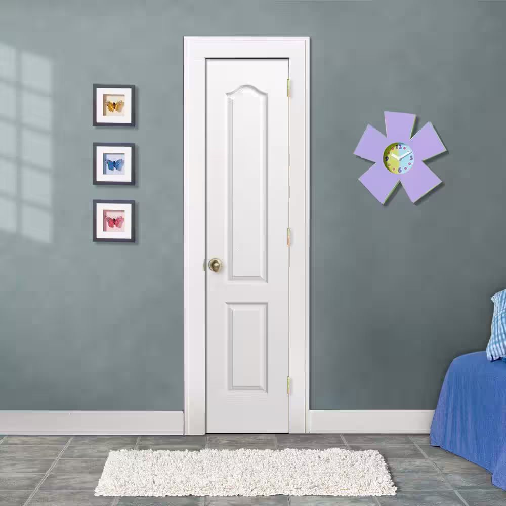 JELD-WEN 18 in. x 80 in. Princeton Primed Smooth Solid Core Molded Composite MDF Interior Door Slab