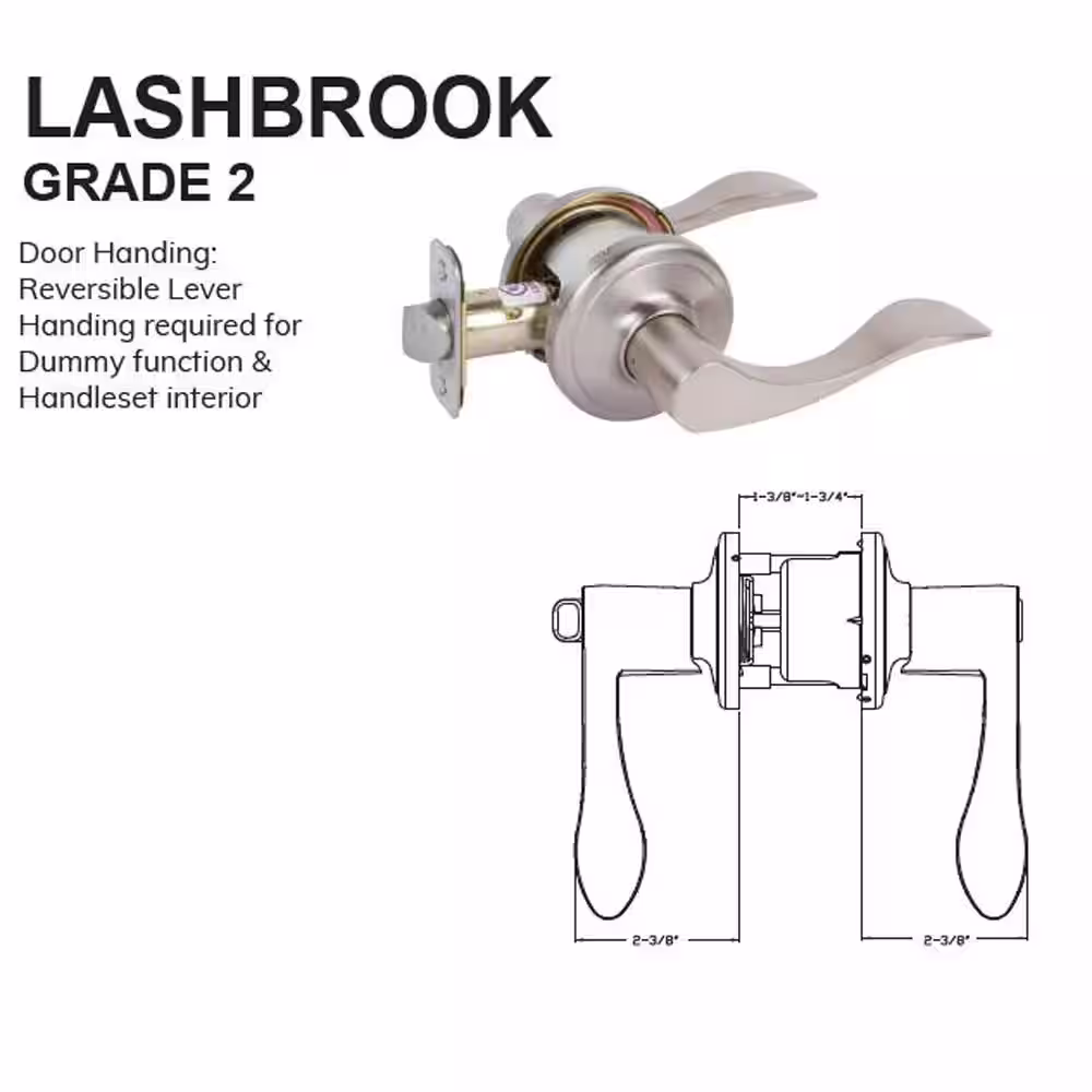 None Lashbrook Tuscany Bronze Privacy Bed/Bath Door Lever