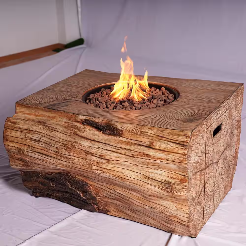moda furnishings Alex Composite Outdoor Fire Pit Table with Extension
