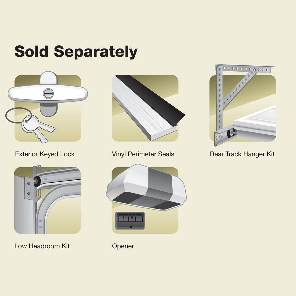 Clopay Gallery Steel 9 ft. x 7 ft. 6.5 R-Value Insulated Solid Desert Tan Garage Door