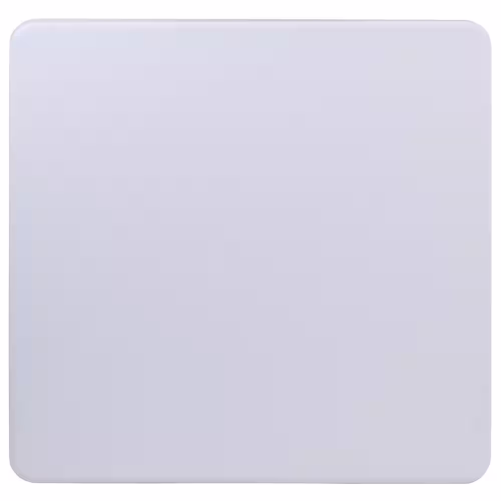 None 33.75 in. Granite White Plastic Tabletop Metal Frame Folding Table