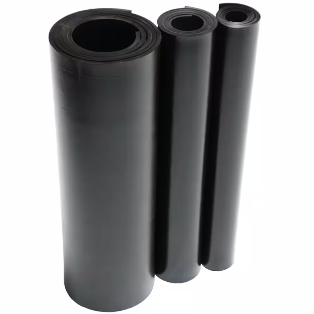Rubber-Cal EPDM 1/8 in. x 36 in. x 36 in. Commercial Grade 60A Rubber Sheet - Black