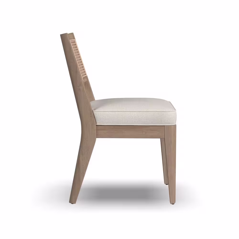 None Brentwood Oak Cane Back Armless Chair