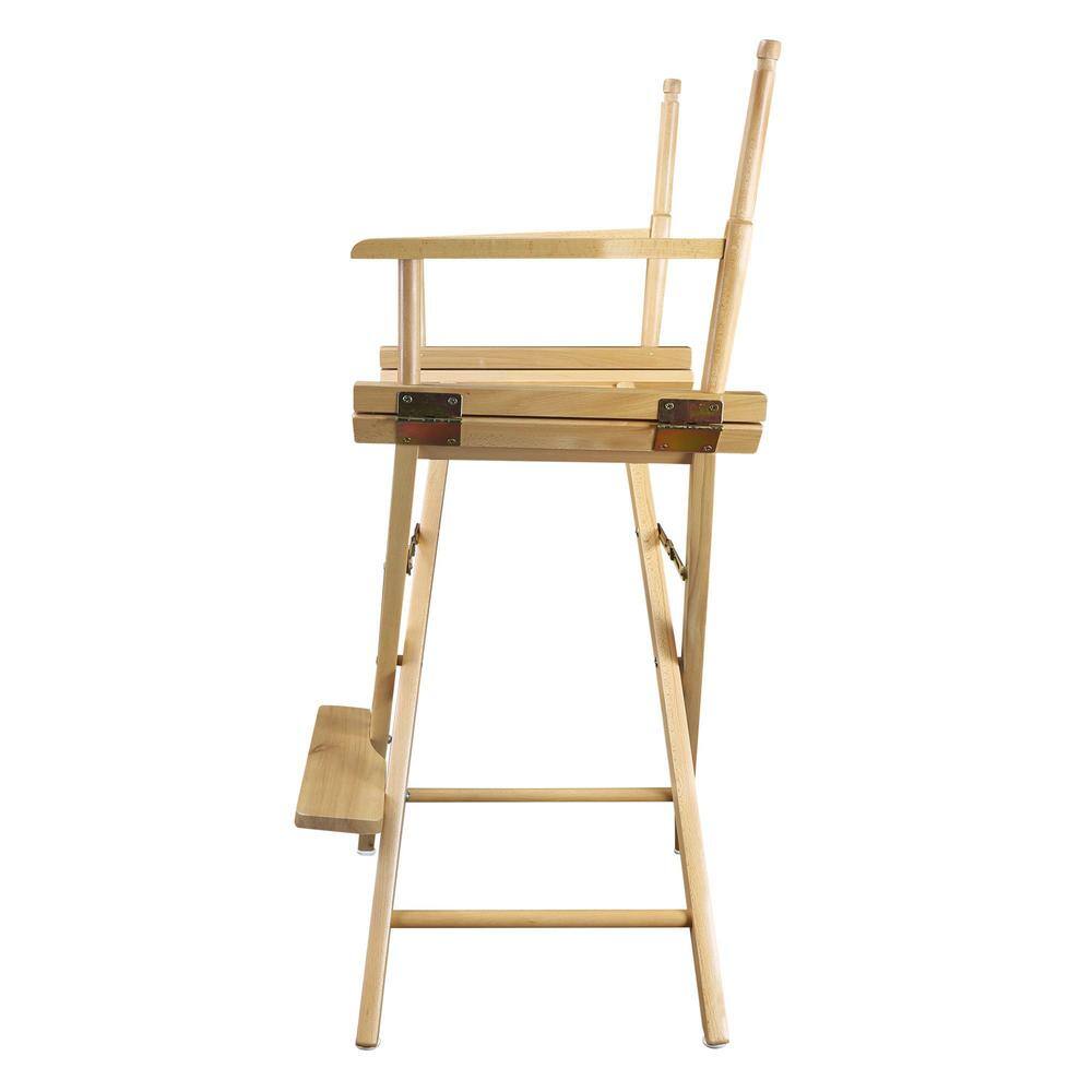 Casual Home 24 in. Director's Chair Natural Solid Wood Frame