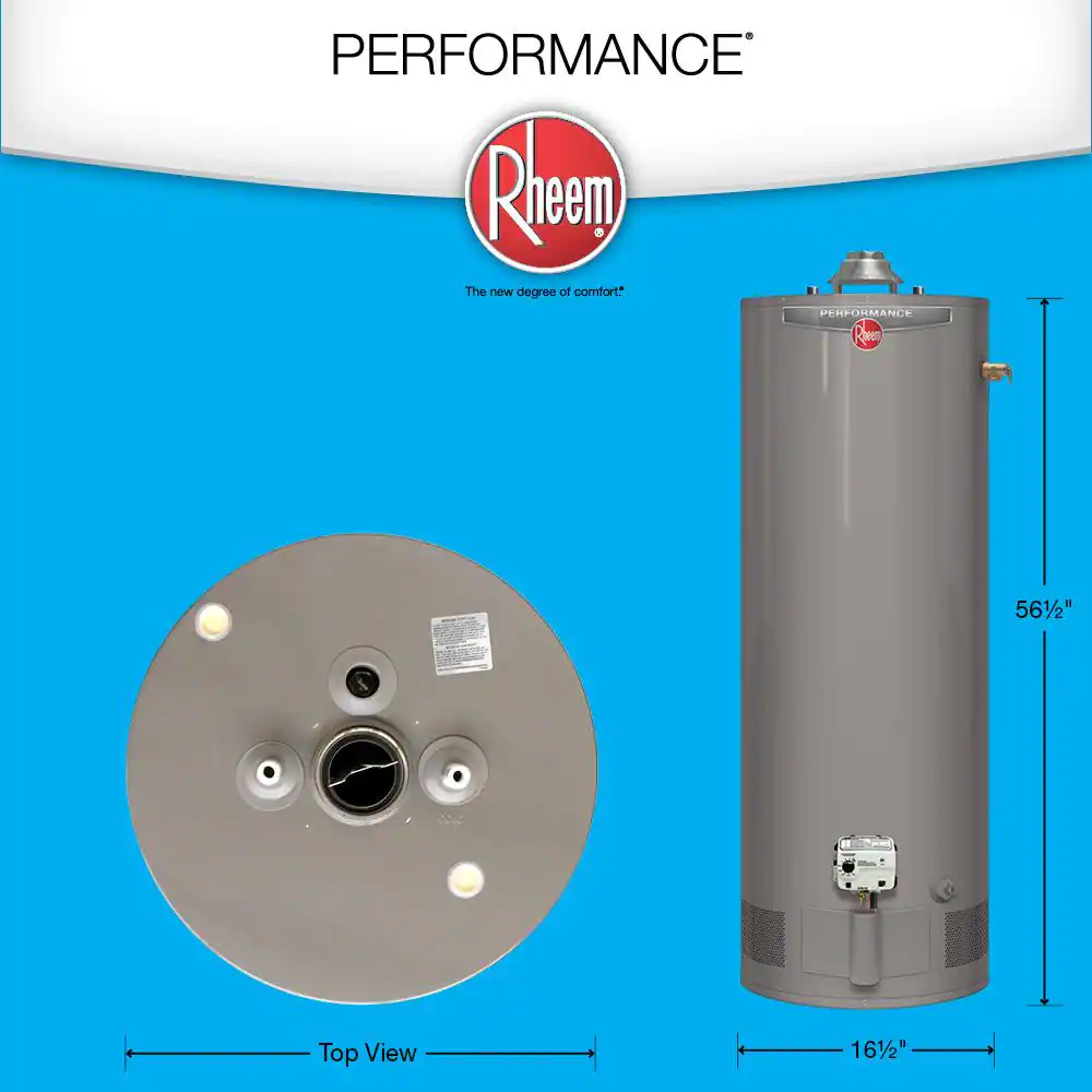Rheem Performance 29 Gal. Tall 6-Year 30,000 BTU Liquid Propane Tank Water Heater