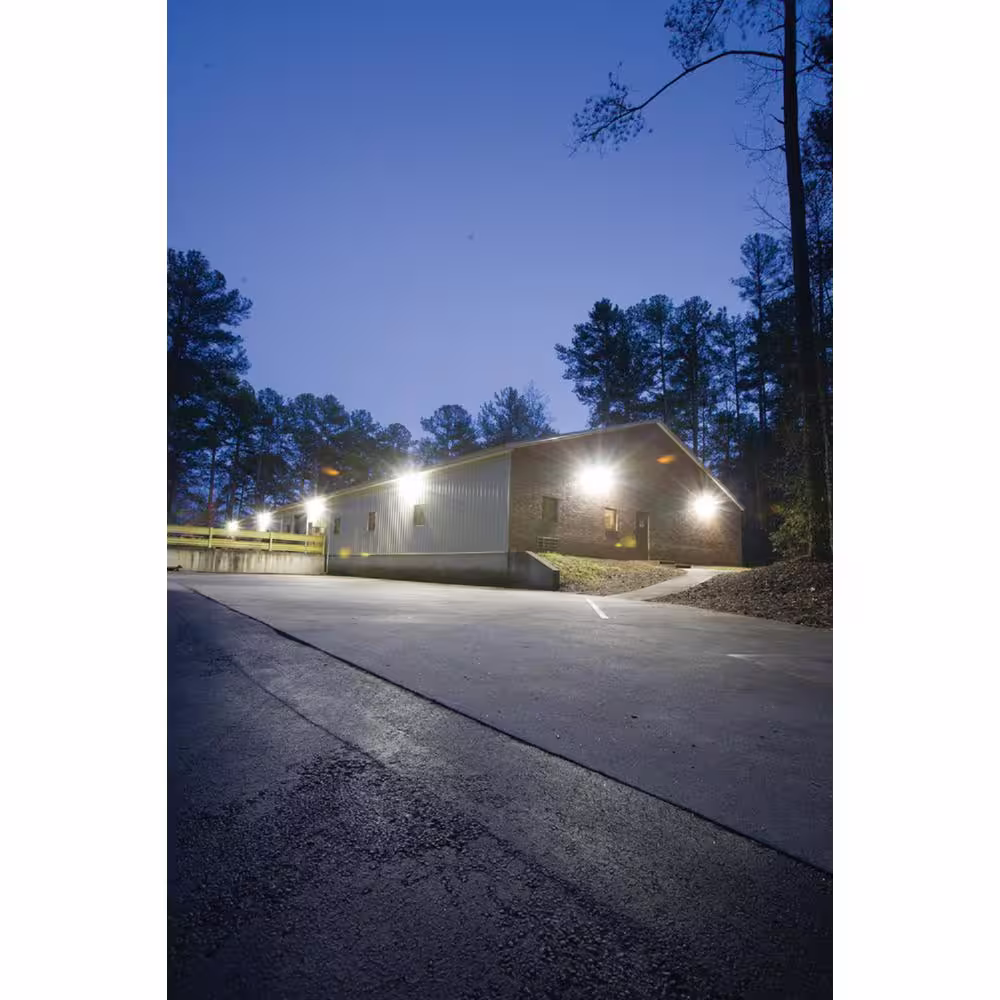 None Contractor Select TWH 400-Watt Equivalent 9200 Adjustable Lumens Integrated LED Dark Bronze Wall Pack Light 5000K