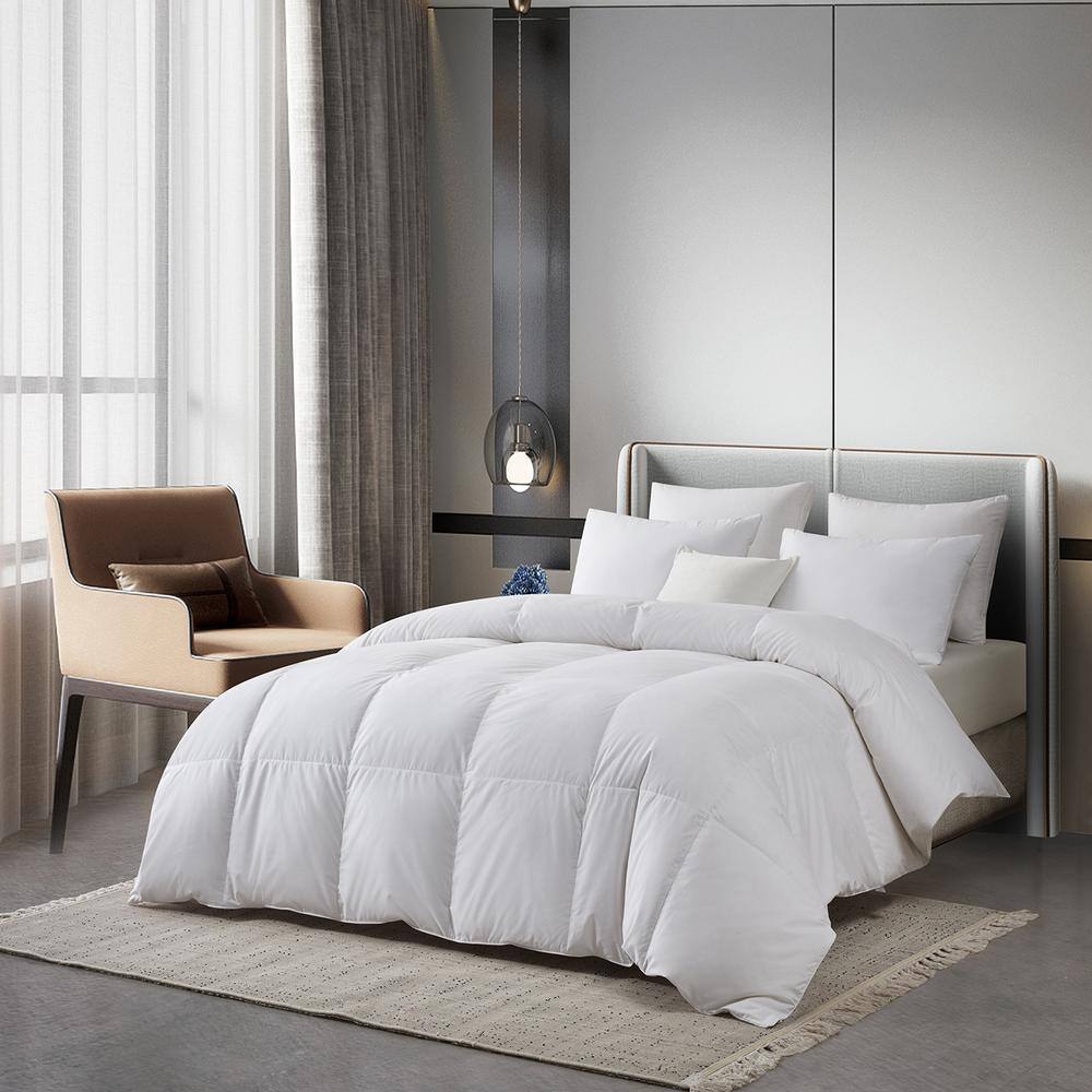 Serta Tencel Cotton Blend White European Down All Seasons Full/Queen Comforter