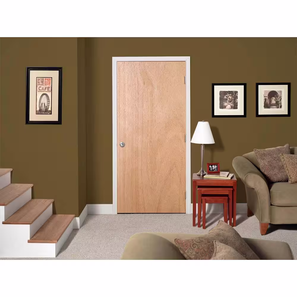 JELD-WEN 32 in. x 80 in. No Panel Unfinished Flush Hardwood Interior Door Slab