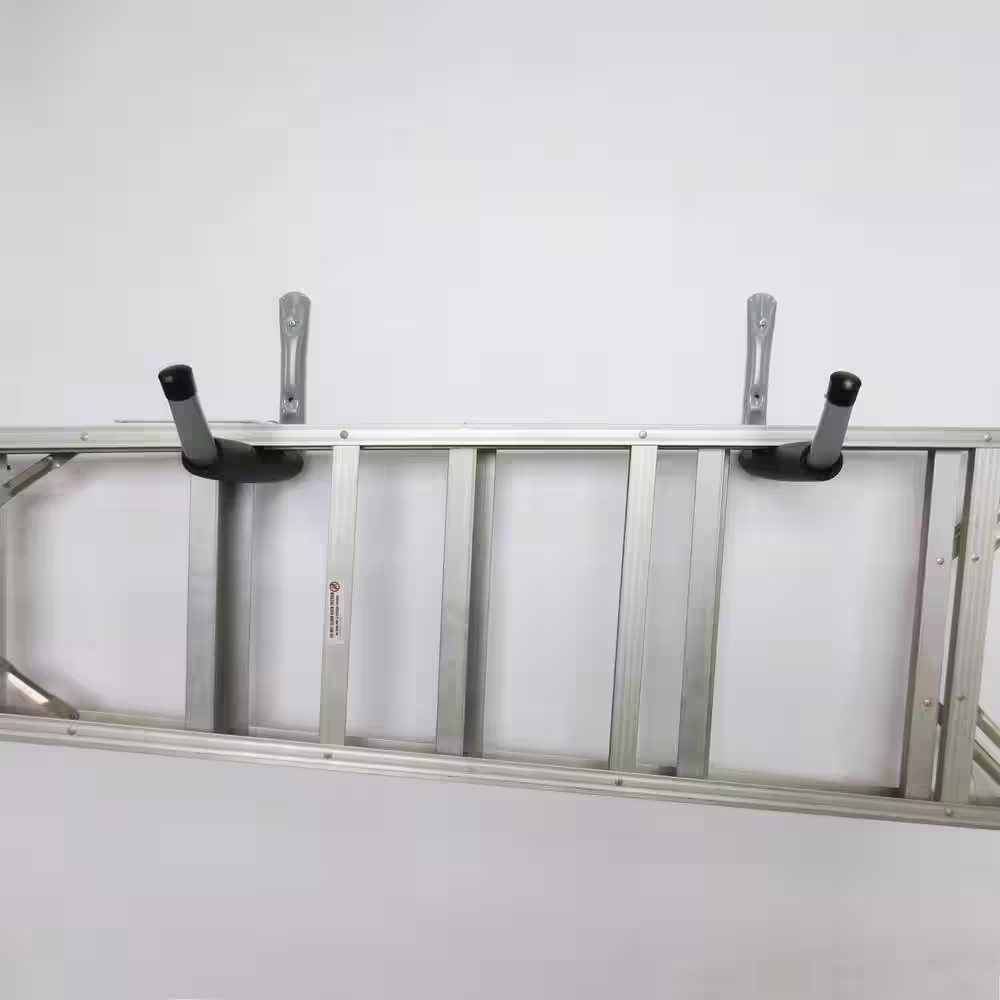 Everbilt Heavy Duty Wall Mounted Steel Padded Arm Hanger in Gray with 50 lb. Capacity