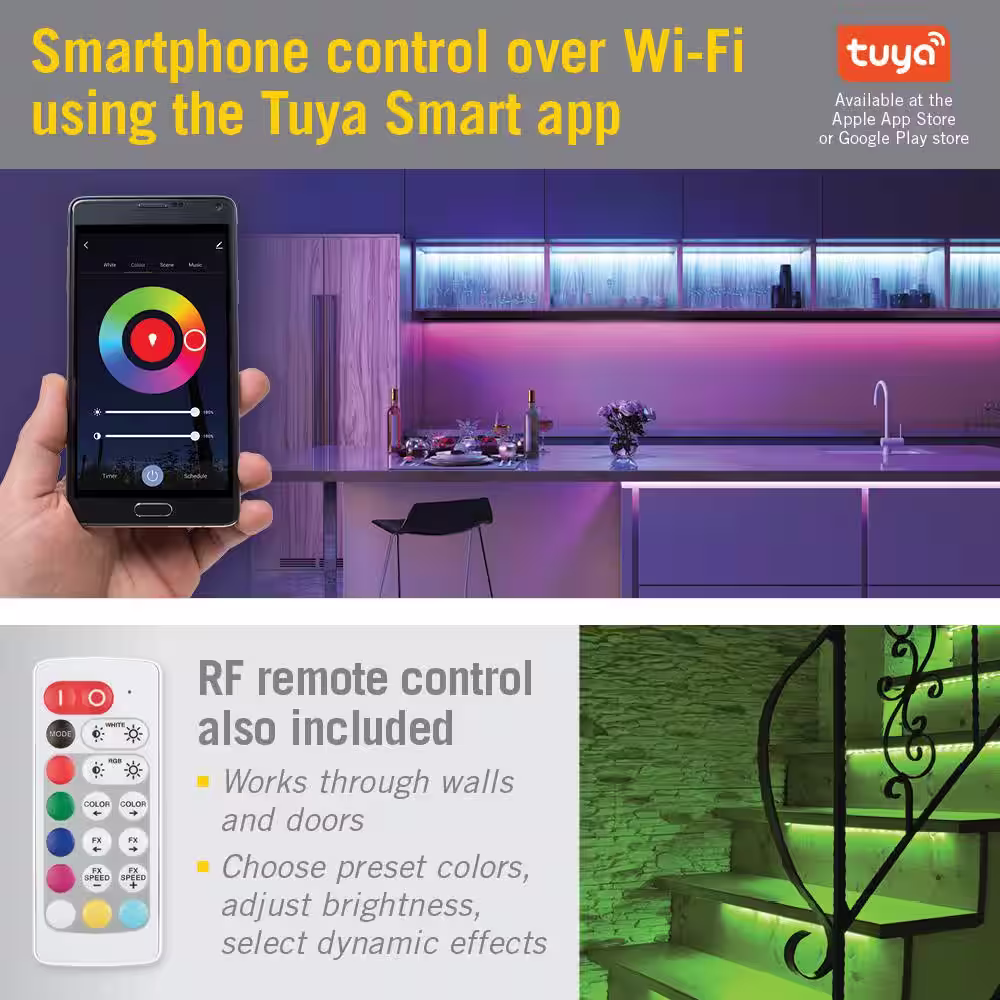 Armacost Lighting ProLine Multi-Color RGB and White Wi-Fi Remote Control