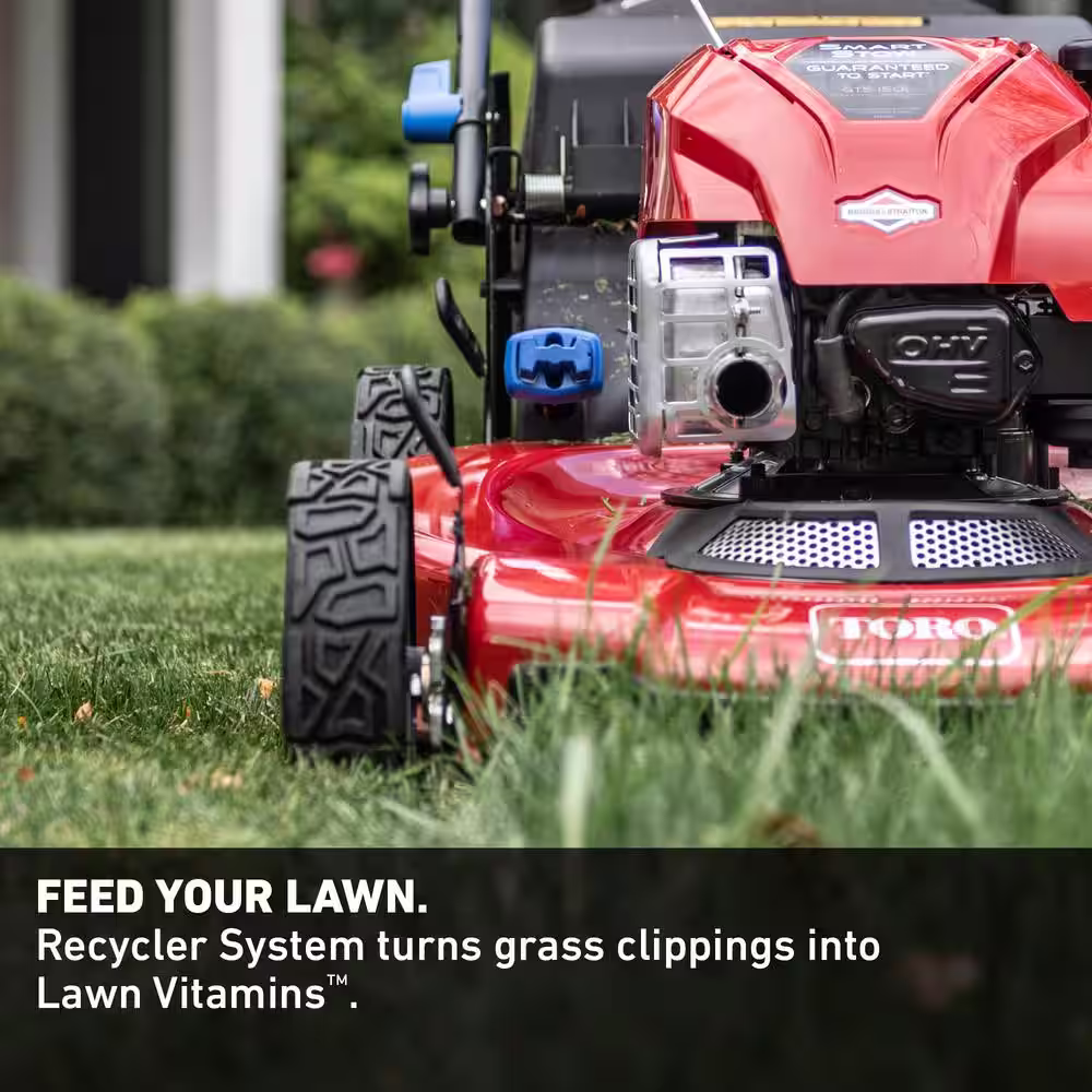 Toro Recycler 22 in. Briggs And Stratton Personal Pace Rear Wheel Drive Walk Behind Gas Self Propelled Lawn Mower with Bagger