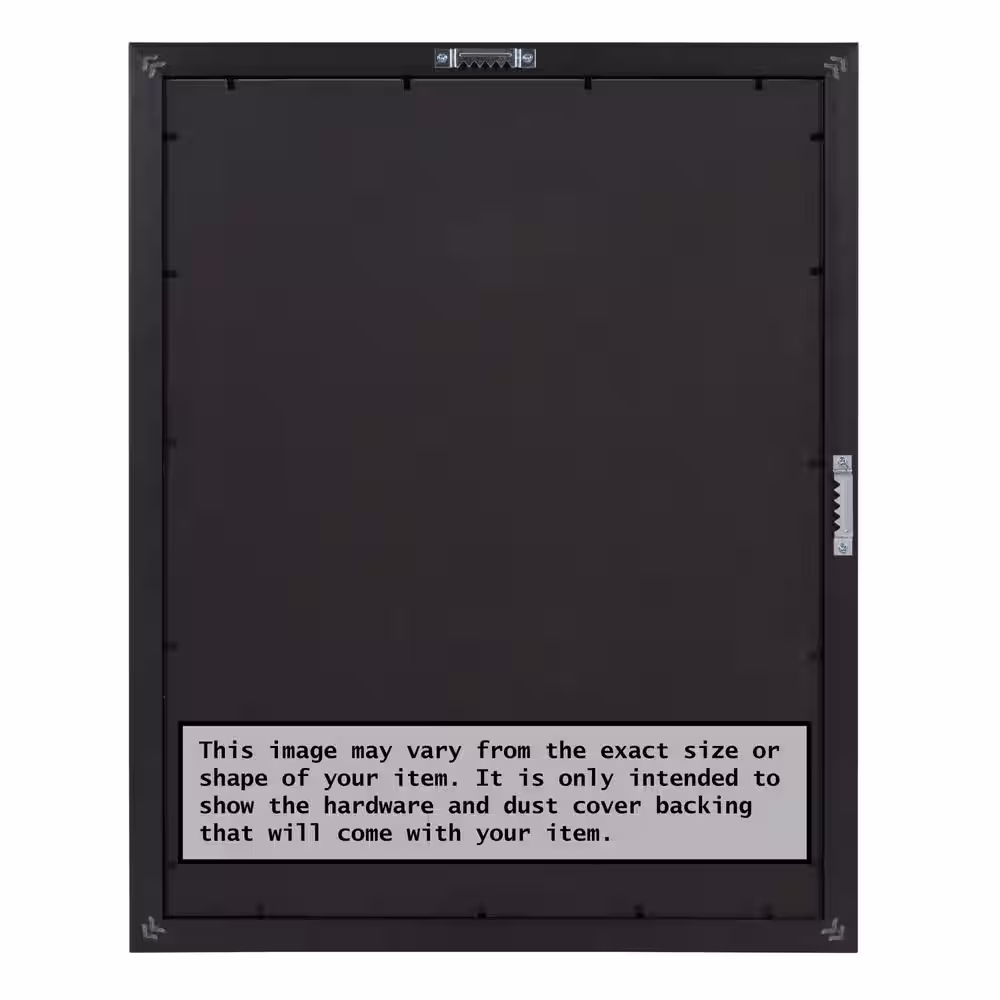 Amanti Art Opening Size 24 in. x 36 in. Trio White Wash Silver Picture Frame