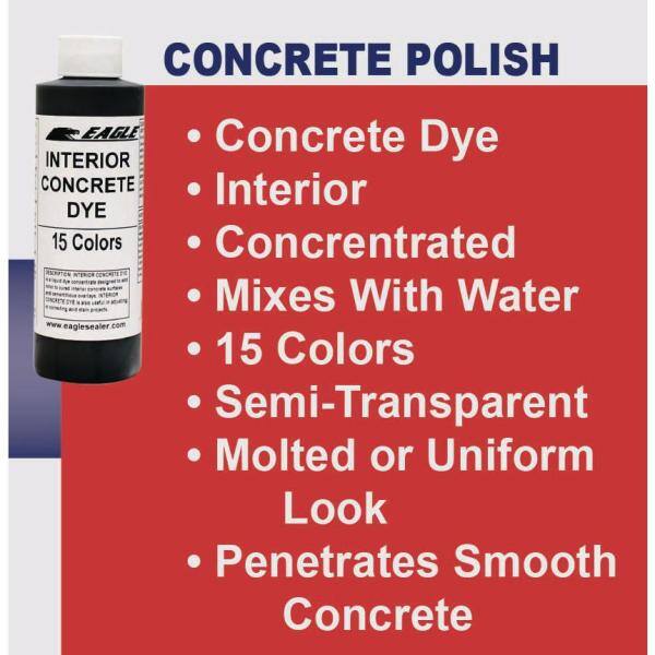 Eagle 1 gal. Dandelion Interior Concrete Dye Stain Makes with Water from 8 oz. Concentrate