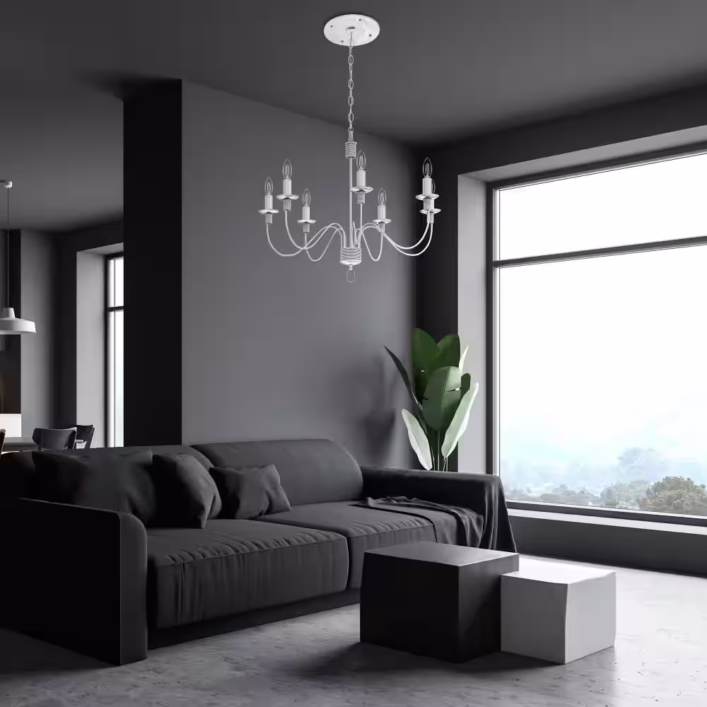 Feit Electric 40-Watt Equivalent B10 E12 Candelabra Dim White Filament Clear Glass Chandelier LED Light Bulb True White 3500K (3-Pack)