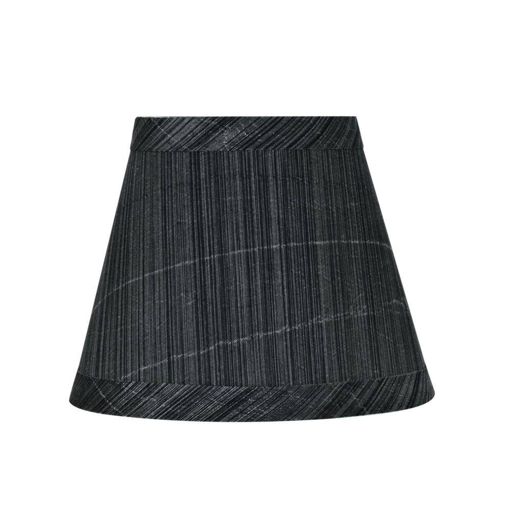 Aspen Creative Corporation 5 in. x 4 in. Grey and Black Hardback Empire Lamp Shade (9-Pack)