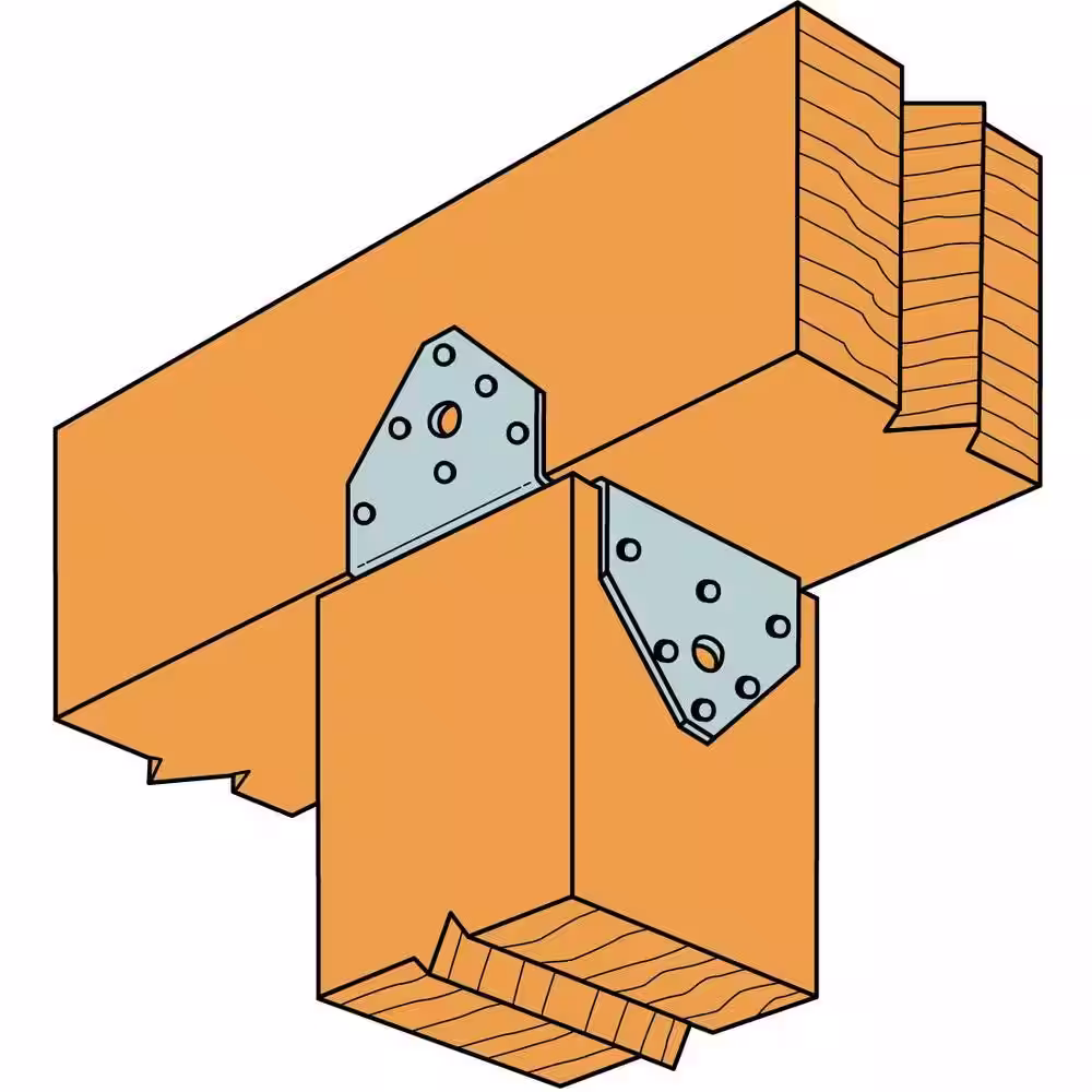 Simpson Strong-Tie BC ZMAX Galvanized Post Cap for 6x Nominal Lumber