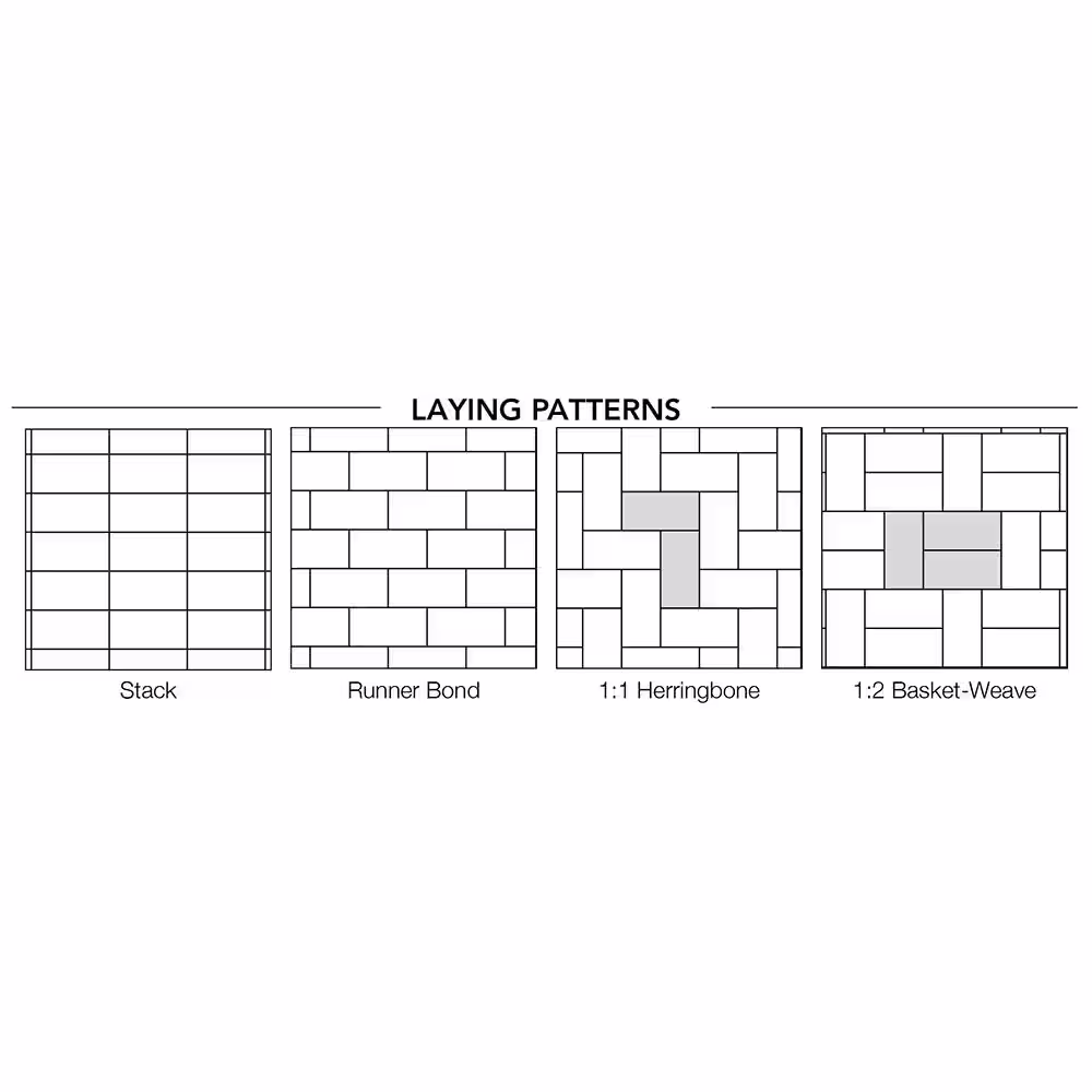 Pavestone Holland 7.87 in. L x 3.94 in. W x 2.36 in. H 60 mm Hickory Concrete Paver (480-Piece/103 sq. ft./Pallet)