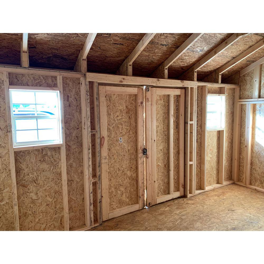 LITTLE COTTAGE CO. Classic Saltbox 12 ft. x 18 ft. Wood Storage Building DIY Kit with Floor