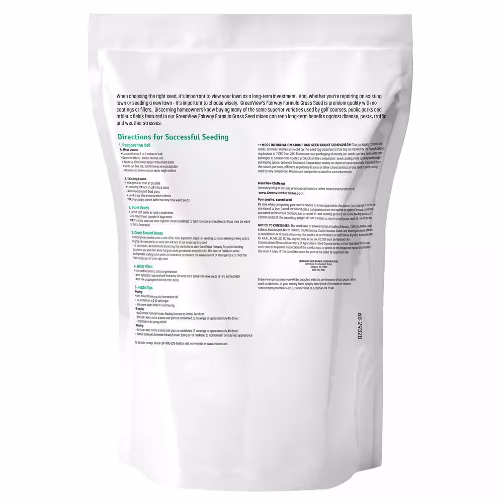 GreenView 3 lbs. Fairway Formula Grass Seed Sun and Shade Mixture