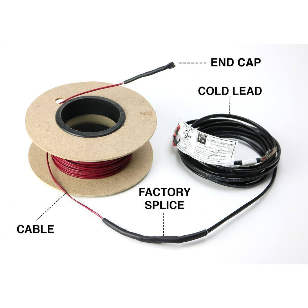 WarmlyYours TempZone 155 ft. Cable System with Non Programmable Thermostat (Covers 38.75 Sq. Ft)