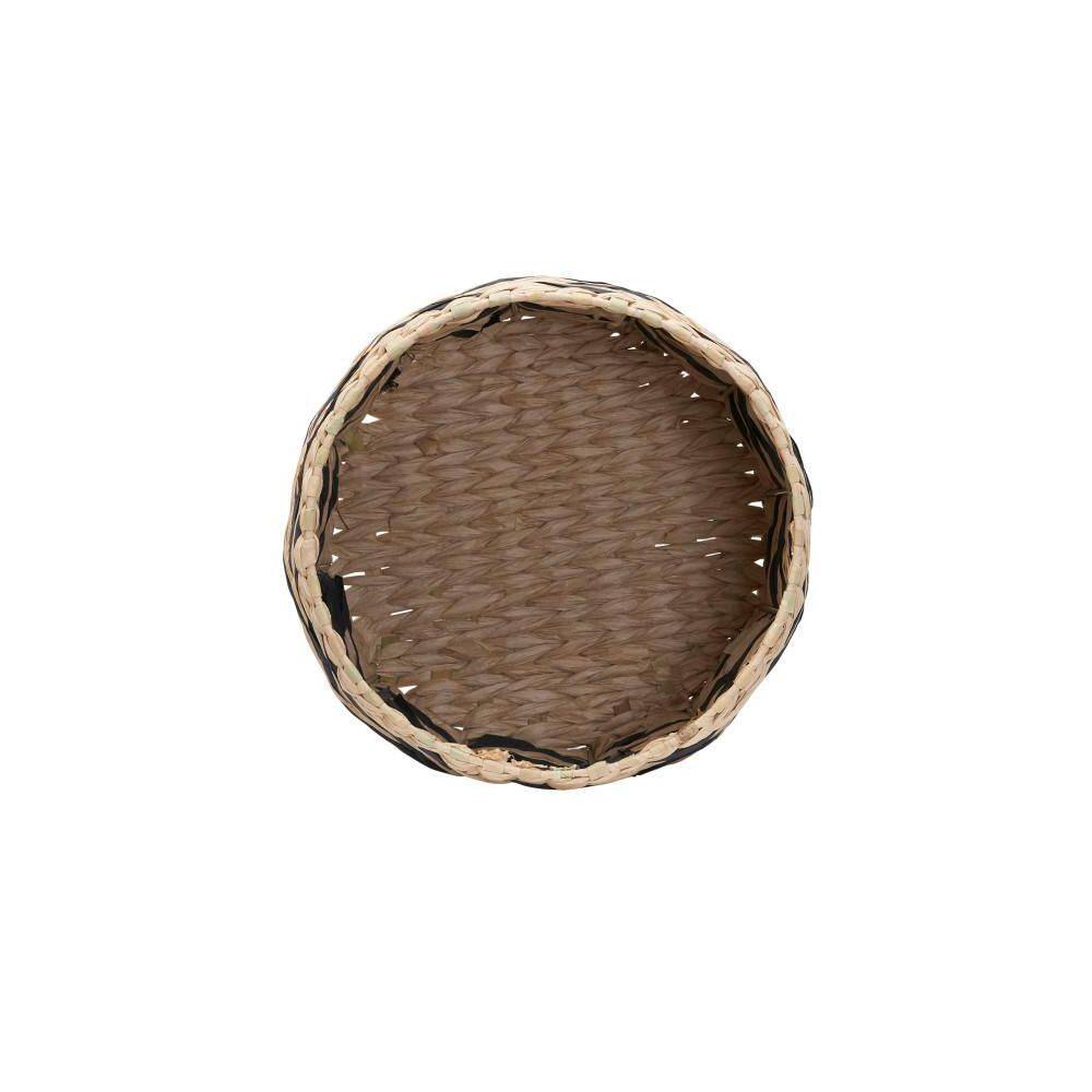 HOUSEHOLD ESSENTIALS Cattail and Paper Zee Basket in Natural and Black