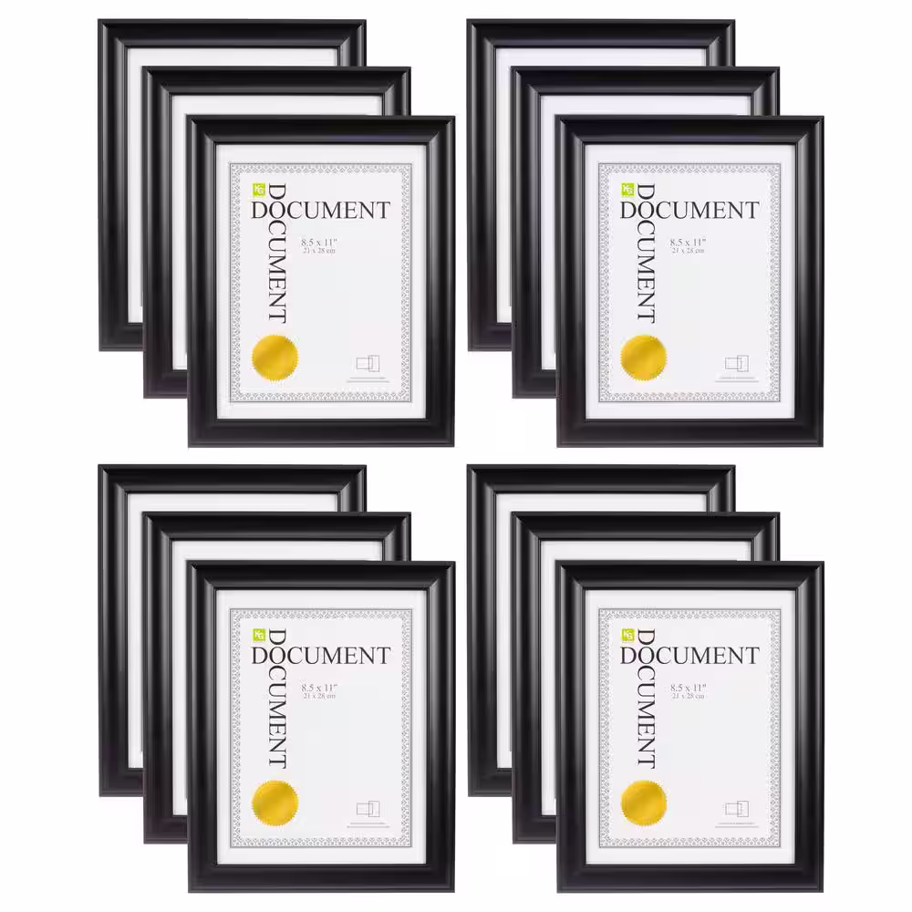 KG Reagan Document Frame - Black, 8.5