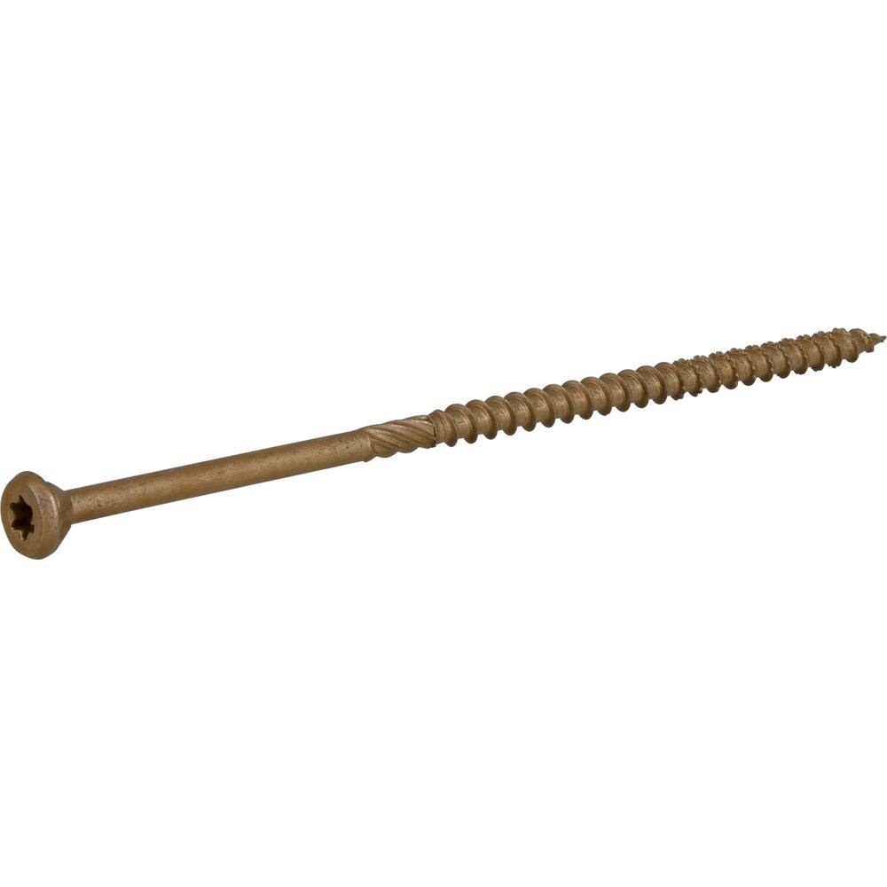Everbilt #10 x 5 in. Star Drive Flat Head Exterior Wood Screws 20 lbs.-Box (852-Piece)