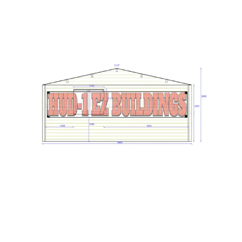Hud-1 EZ Buildings Arlan Wood Log Hobby Workshop Office D.I.Y. Building Kit