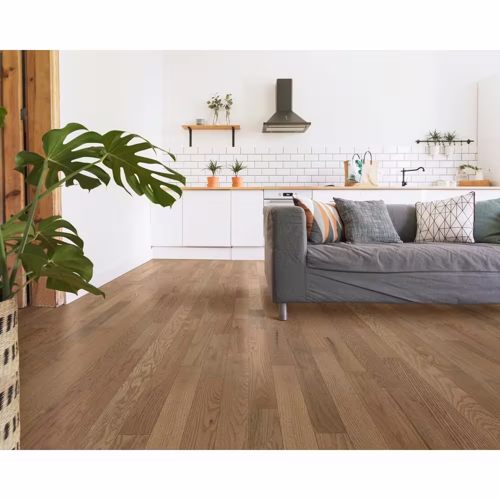 Blue Ridge Hardwood Flooring Northern Coast Rock Cliffs Oak 3/4 in. Thick x 3 in. Width x Random Length Solid Hardwood Flooring (24 sqft/case)