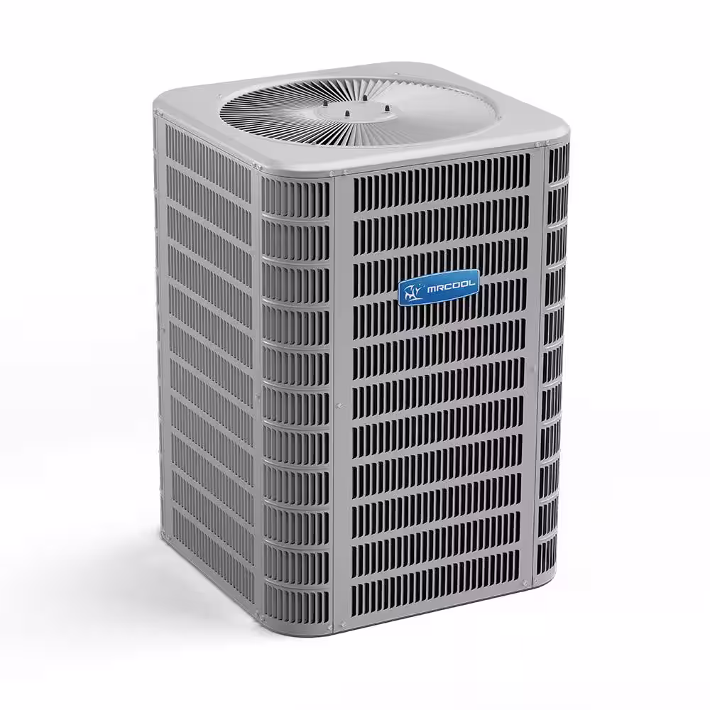 MRCOOL 1.5 Ton 16 SEER 18,000 BTU R-410A Central Split System A/C Condenser and 24,000 BTU Vertical 17.5 in. Evaporator Coil